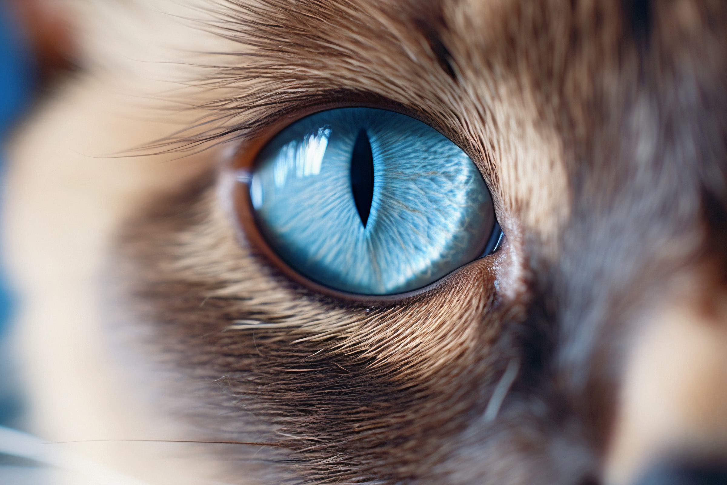 Oftalmolojik Muayene için kedi göz sağlığı muayenesi